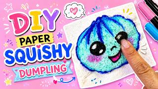 DIY Paper Sponge Dumpling Squishy | Cute & Easy Craft