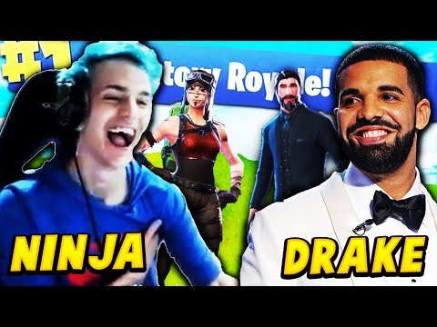 NINJA & DRAKE PLAY FORTNITE! With JUJU & TRAVIS SCOTT! *WORLD RECORD STREAM* (HIGHLIGHTS!)
