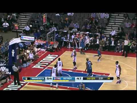 Corey Brewer Highlights vs Detroit Pistons (10.12.2013)