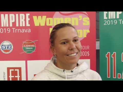EMPIRE Women's Indoor 2019: SF, interview, Lucie HRADECKA (CZE) - Babora STEFKOVA (CZE) 6-3 6-3