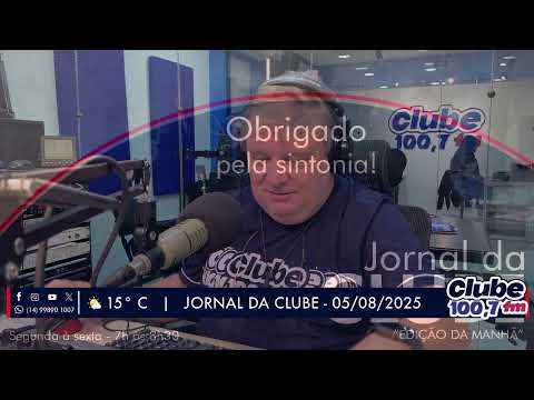 Jornal da Clube - 05/08/2025 - Edição da Manhã