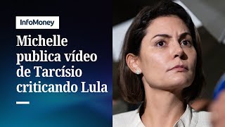 Michelle publica vídeo de Tarcísio em meio a cobranças por apoio a Flávio | InfoMoney News