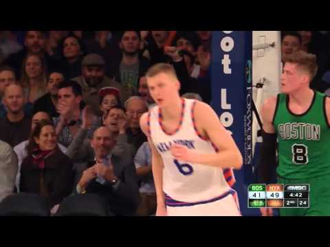 Kristaps Porzingis vs Boston Celtics 12.01.2016 (26Pts)