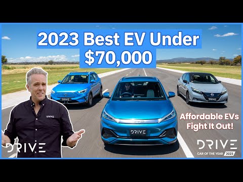 2023 Best EV Under $70,000 | BYD Atto 3, MG ZS EV, Nissan Leaf e+ | Drive.com.au