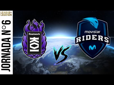 Finetwork KOI VS Movistar Riders JORNADA 6 SUPERLIGA VERANO 2022 LEAGUE OF LEGENDS