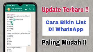 Download lagu Cara Bikin List Di WA mp3