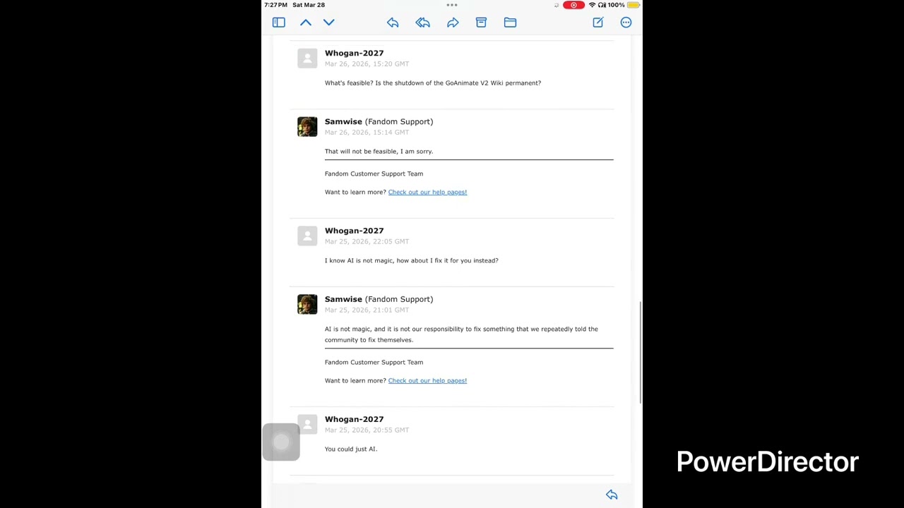Fandom Refusing To Restore GoAnimate V2 Wiki