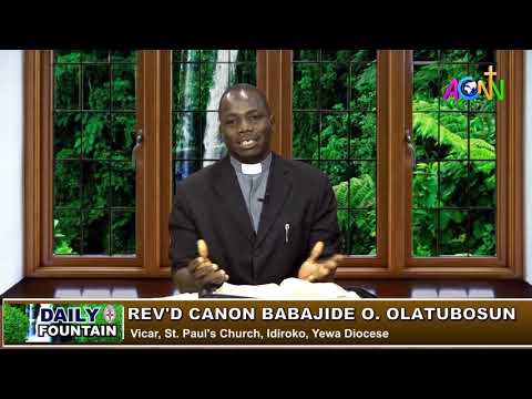 DAILY FOUNTAIN OF DECEMBER 22, 2019 - THE REV'D CANON BABAJIDE O. OLATUNBOSUN