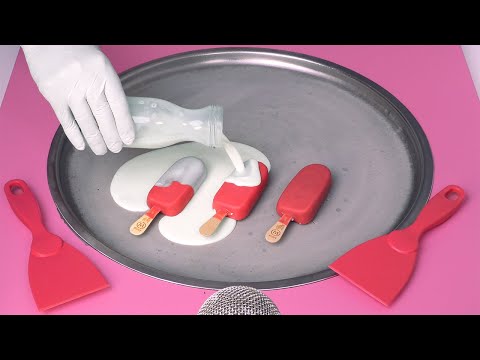 Ice Cream ASMR | how to make Magnum to Ice Cream Rolls | Magnum Ice Cream - Triple Ruby Popsicles