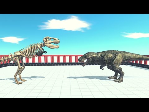 Skeleton T-Rex Vs Every Unit ARBS |Animal Revolt Battle Simulator