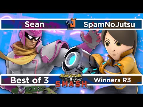 Sean (C. Falcon) vs SpamNoJutsu (Mii Gunner) Boardwalk Smash #28 Winners R3 -SSBU