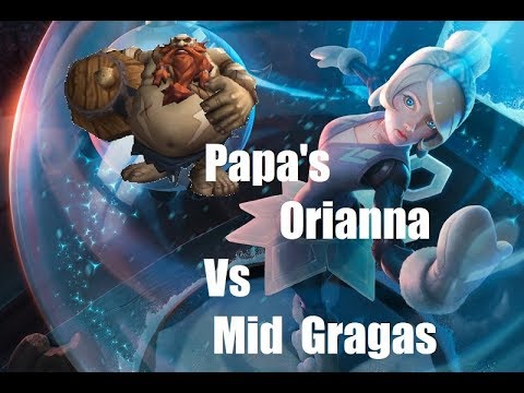 Orianna Vs Gragas WHAT ARE YOU DOING MID BRO?? (Full Gameplay Stream Clip)