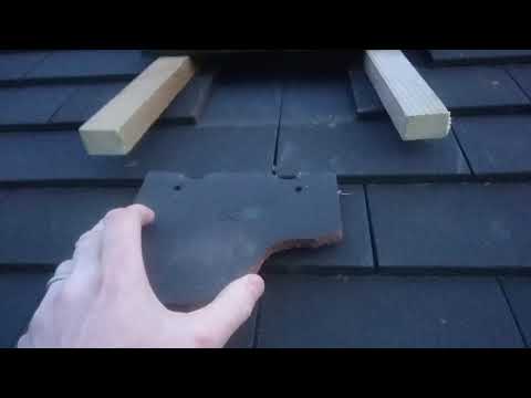 How to replace a broken roof tile in 2 mins - easy peasy!