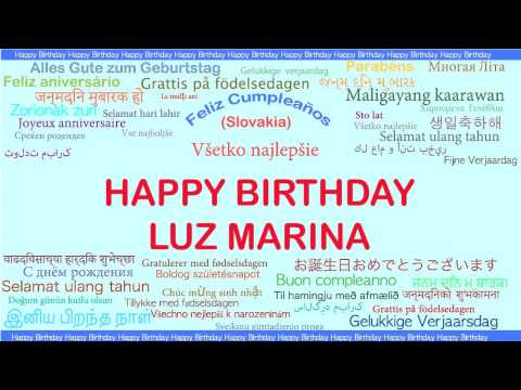 LuzMarina   Languages Idiomas - Happy Birthday