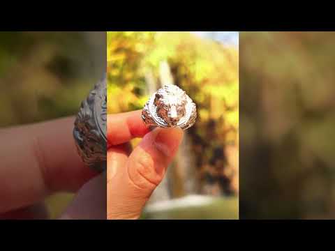 925 Sterling Silver Lion Head Ring - Vintage Animal Jewelry for Men | IDjewelry