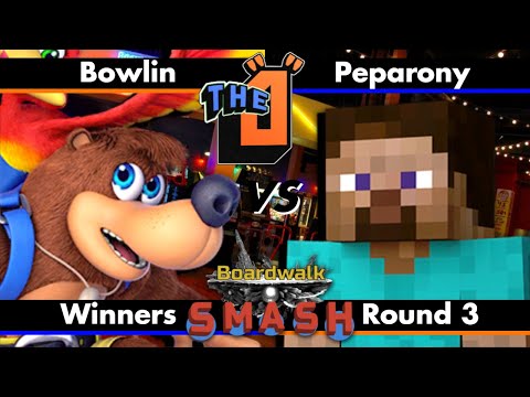 Bowlin (Banjo & Kazooie) vs. Peparony (Steve) - WR3 | Boardwalk Smash 12 SSBU (7/14/2022)