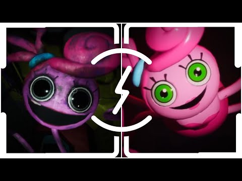 Poppy Playtime Crazed Mommy Long Legs Jumpscare Vs Normal Mommy Long Legs Jumpscare.