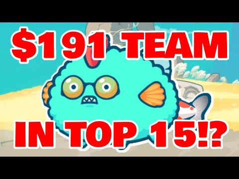 $191 Double Aqua In Top 15 | 3529 MMR Top Rank | Axie Infinity