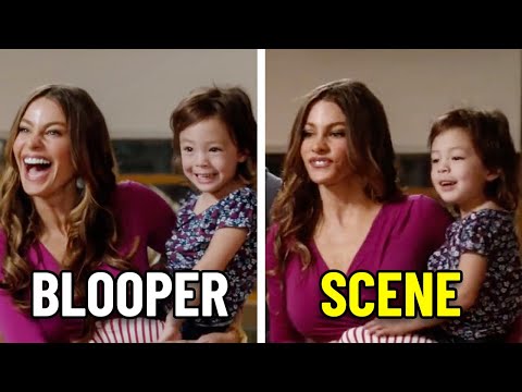 Modern Family Bloopers vs. the Actual Scene