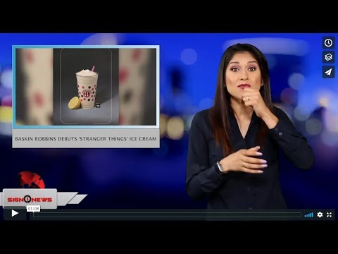 Baskin Robbins debuts 'Stranger Things' ice cream (ASL - 6.1.19)