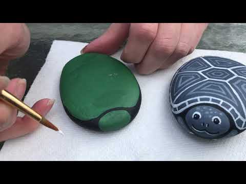 Crafts from Nature with Ms. Sarah - Stone Turtles
