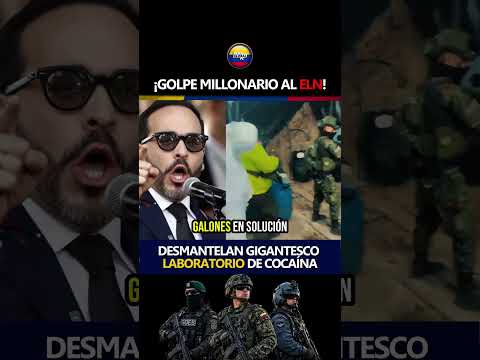 ¡GOLPE MILLONARIO AL ELN! Desmantelan gigantesco laboratorio de cocaína en Norte de Santander