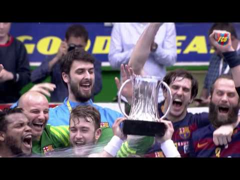 FCB Handbol: La celebració del títol de Copa, des de dins
