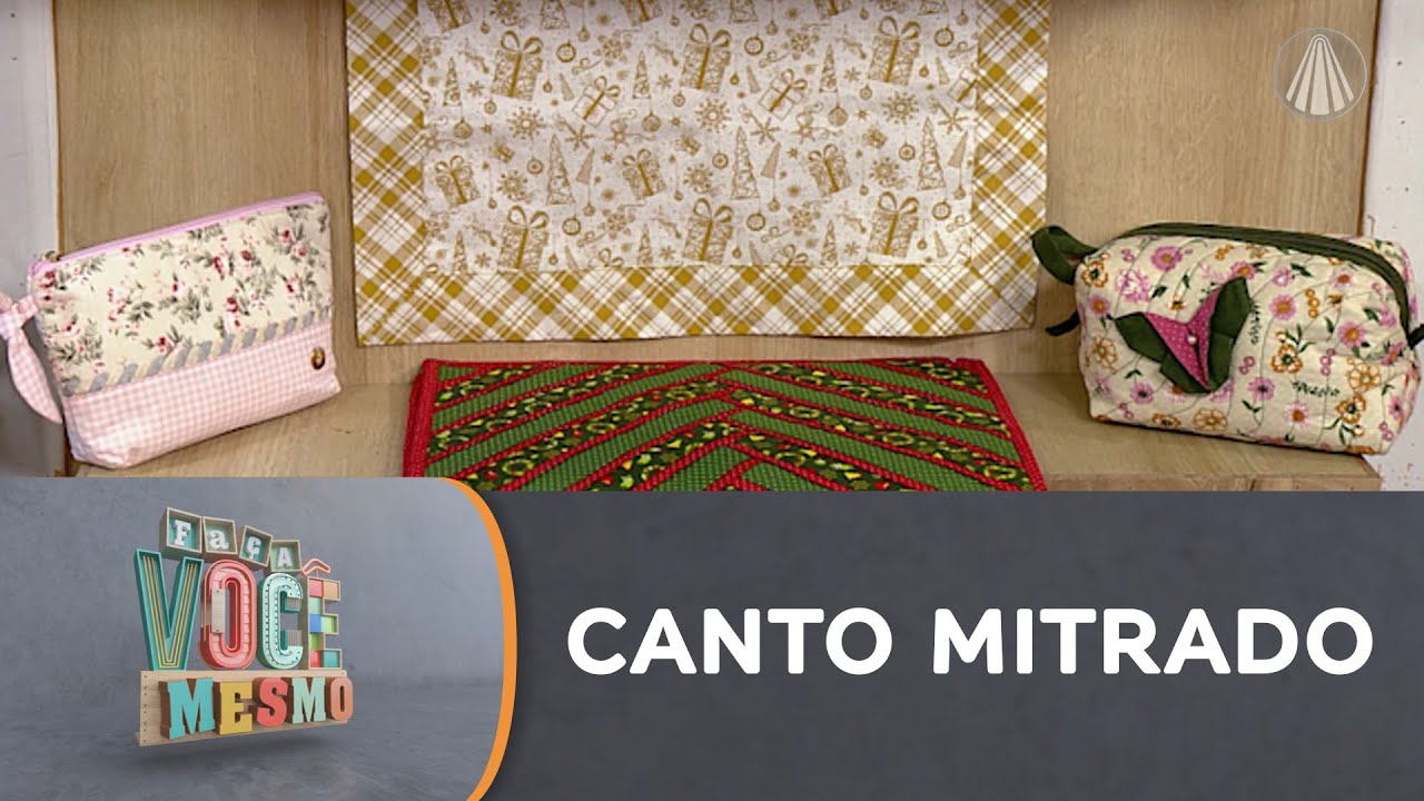 Aprenda a técnica "canto mitrado" para aplicar em peças de costura