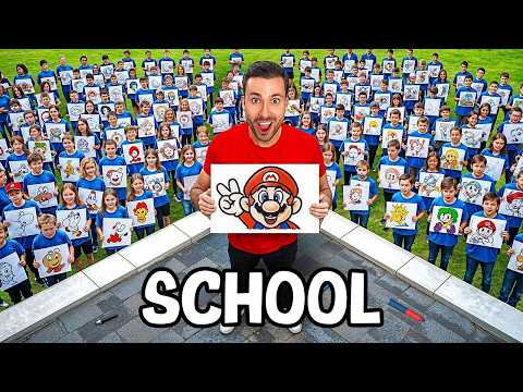 Drawing Challenge Against an Entire School! *Experiment*