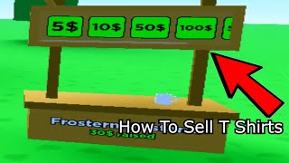 How To Sell A T Shirt In PLS DONATE 💸Tutorial