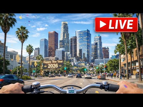 🔴 LIVE Riding Through Downtown Los Angeles | DTLA Bike POV! #live #irl