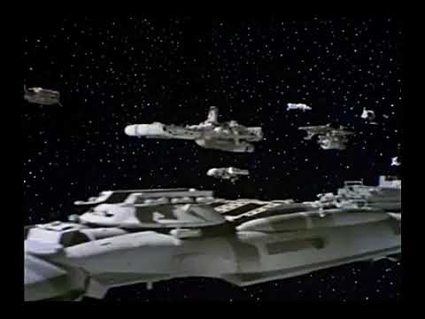 Battlestar Galactica 1978 closing credits with 1981 Glen A  Larson logo