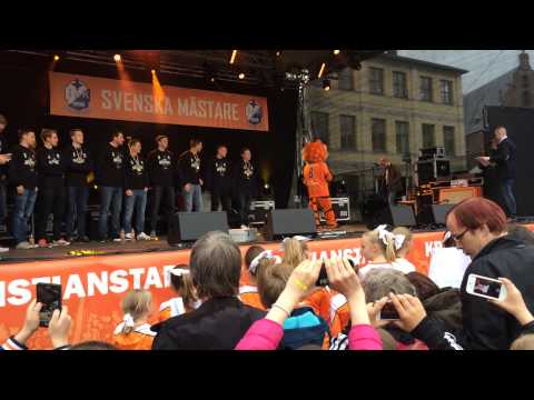IFK Kristianstad SM GULD 2015 på stora torg i Kristianstad