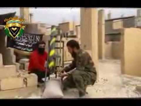 استهداف مقرات النظام بصاروخ محلي الصنع من قبل لواء الخضراء في حي الصناعة في دير الزور