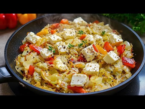 Pointed cabbage tastes better than meat. Why didn't I know this cabbage pan recipe? with feta
