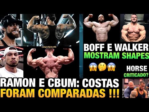 GRINGOS COMPARAM RAMON COM CBUM NO DUPLO BICEPS DE COSTAS + MARCELO HORSE, VITOR BOFF E NICK WALKER