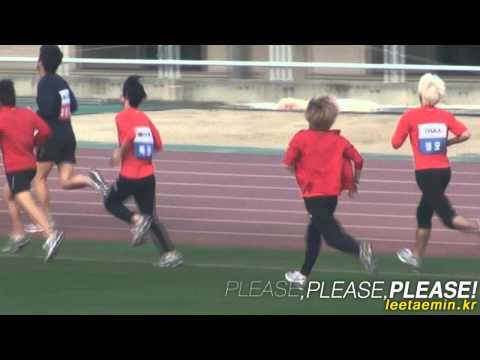 [fancam] 101020 SHINee running taemin @ recording