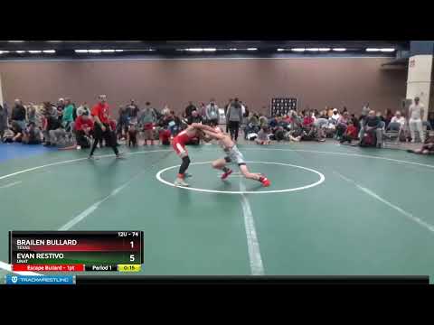 74 Lbs Quarterfinal - Brailen Bullard, Texas Vs Evan Restivo, UNAT 2db9