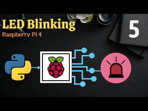 LED Blinking using Python in Raspberry Pi 4 RaspberryPi4 Python RaspberryPi LEDBlinking