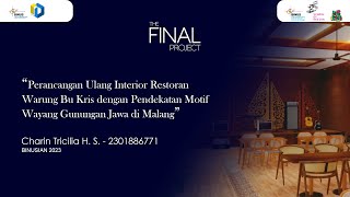 Perancangan Ulang Interior Restoran  Warung Bu Kris dengan Pendekatan Motif  Wayang Gunungan Jawa di Malang