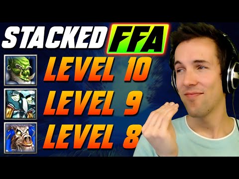 Level 10, 9, 8 FFA - WC3 - Grubby