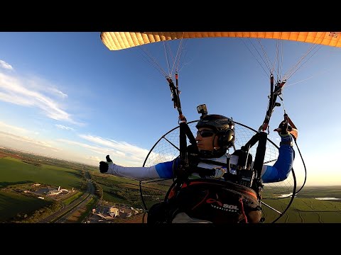 Voo 200 de Paramotor IKE Costa - Filmagem gopro no tenis - 26/12/2021