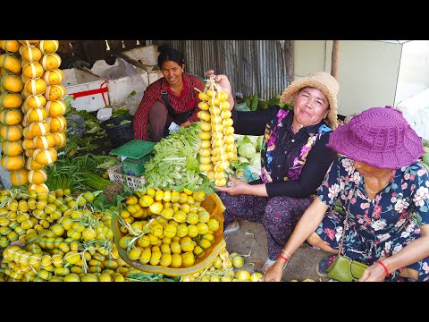 Oudong Market Food Show - Cambodian Market Street Food View