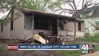 Man killed in Kansas City house fire