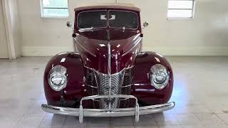 Small Block-Powered 1940 Ford Deluxe Convertible Coupe Walk Around