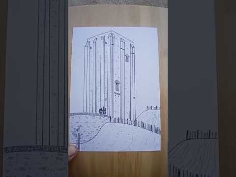La tour carré du XII siècle #Pointliner