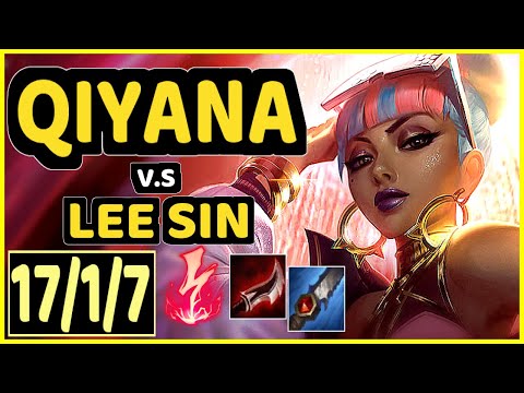 FREIRE (QIYANA) vs LEE SIN - 17/1/7 KDA JUNGLE GAMEPLAY - BR Ranked GRANDMASTER