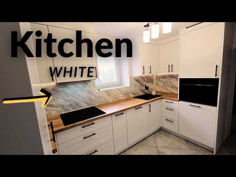 Gorgeous White Kitchen Assembly.