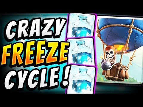 INSANE! BALLOON FREEZE CYCLE DECK DOMINATES! — Clash Royale