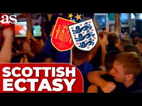 Scottish pub ERUPTS in ECSTASY as SPAIN defeats ENGLAND in Euro final!